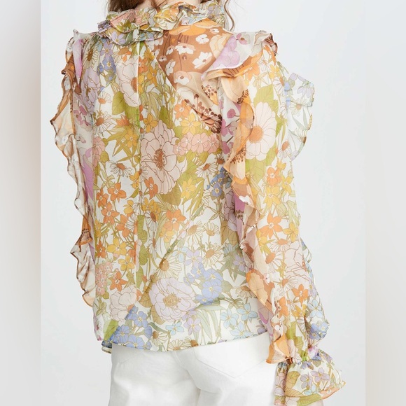 Zimmermann super eight floral ruffle blouse - Picture 2 of 9